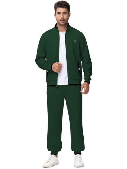 Men'S Tracksuits Sweatsuits for Men Set Track Suits 2 Piece Casual Athletic Jogging Warm up Full Zip Sweat Suits Armygreen XL